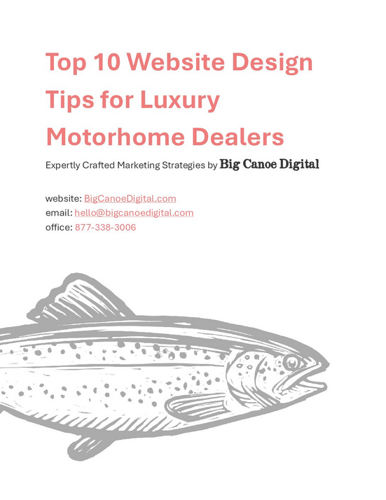 Top 10 Website Design Tips for Luxury Motorhome Dealers